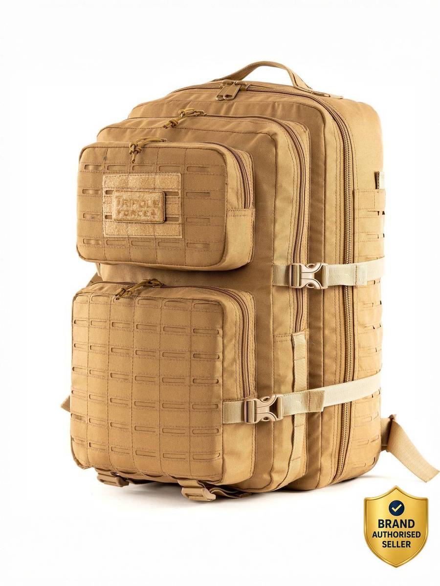 Tripole Force Plus Tactical Army 50 Litre Bag & Backpack with Laser-cut MOLLE 50 L Laptop Backpack