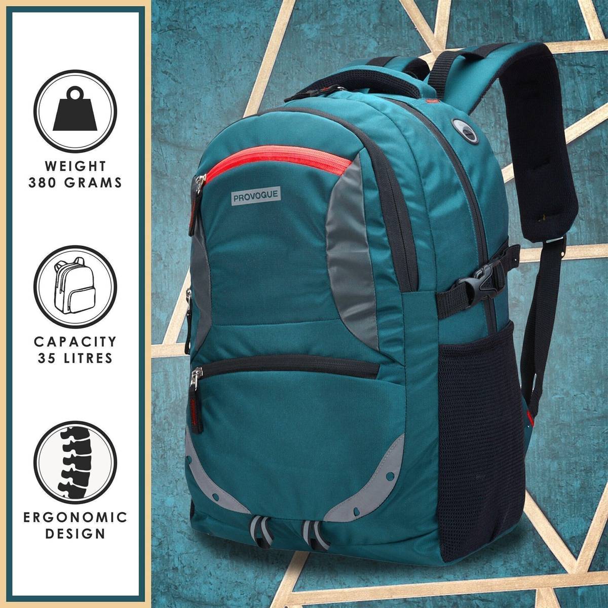 PROVOGUE with rain cover and reflective strip 35 L Laptop Backpack — photo 4