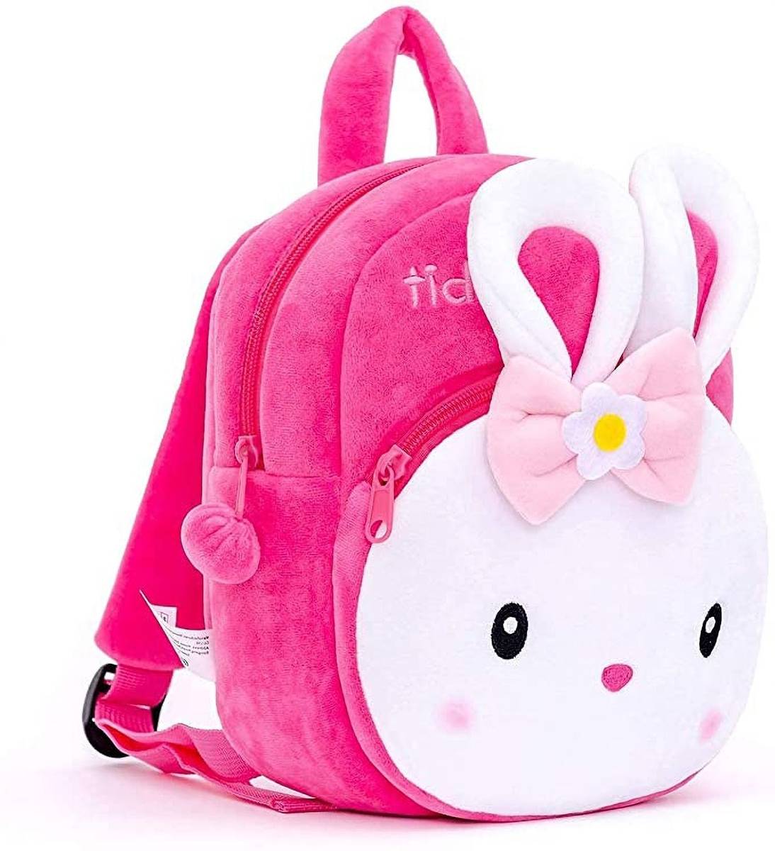 KASHAF ENTERPRISES Kongi Rabbite School Bag Soft Plush Backpacks Baby 1 to 3 Age Boy,Girls Nursery 12 L Backpack