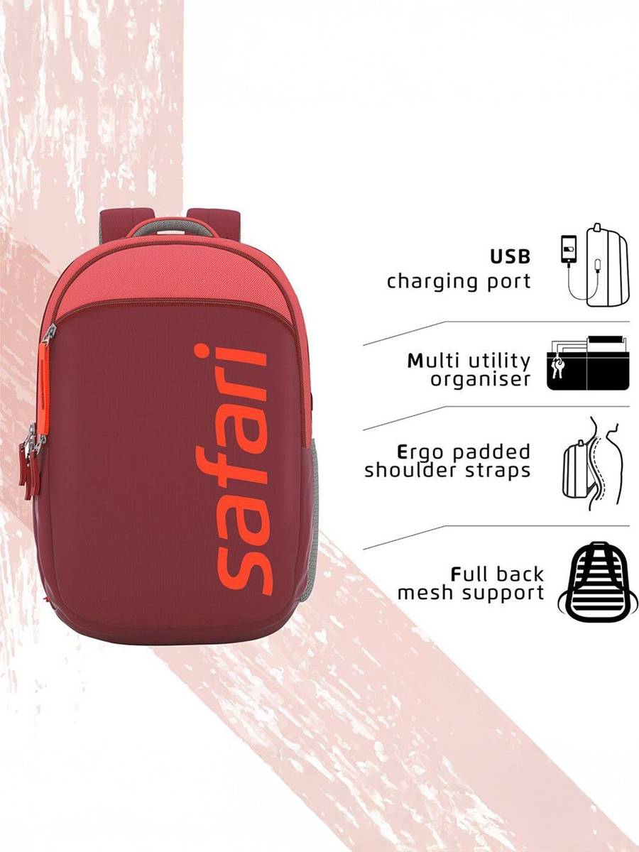 SPREEUSB 19 CASUAL WINE 30 L Medium Laptop Backpack — photo 3