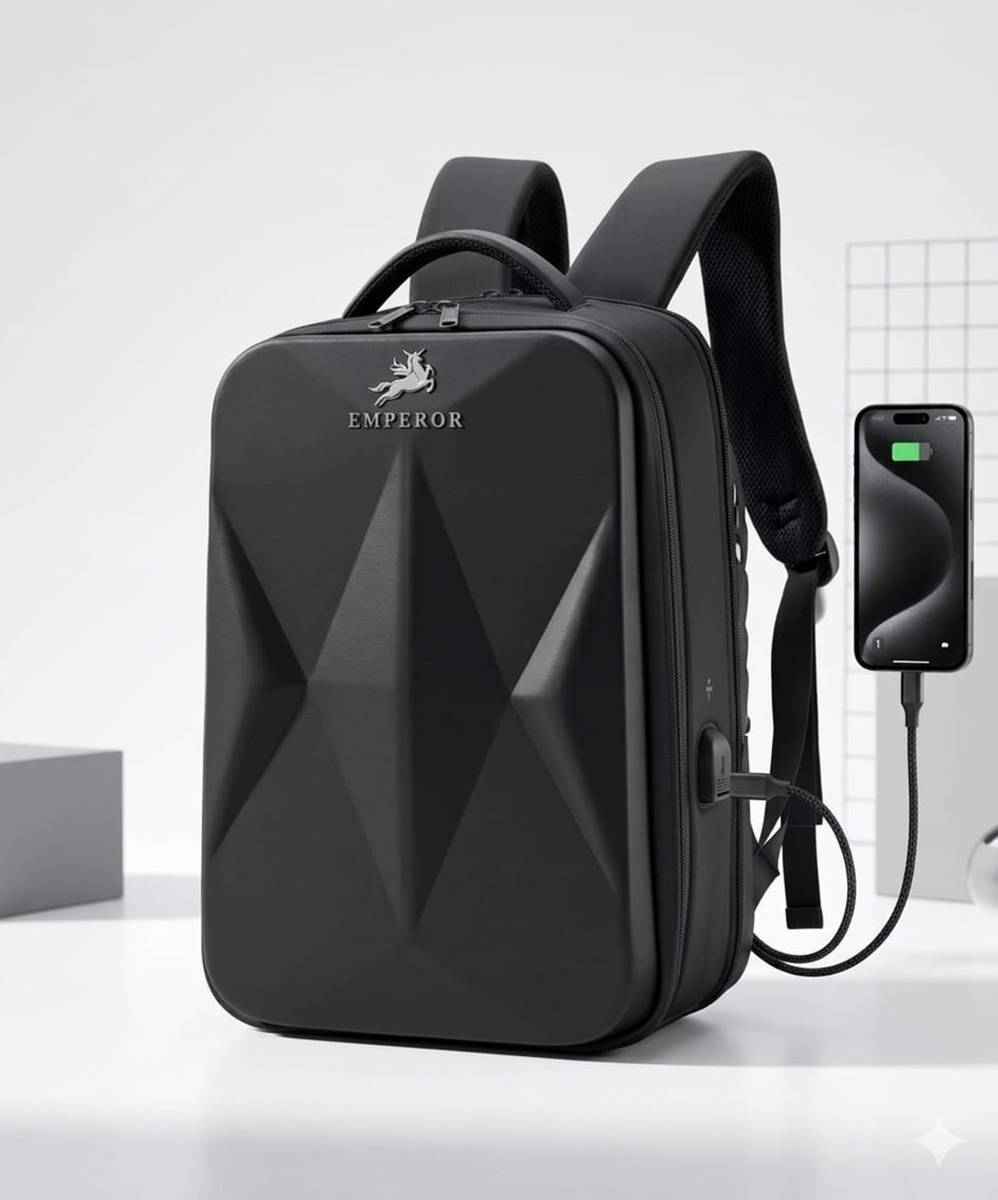 Emperor Exclusive Harshell Premium Quality with USB charging Port for men and women 32 L Laptop Backpack