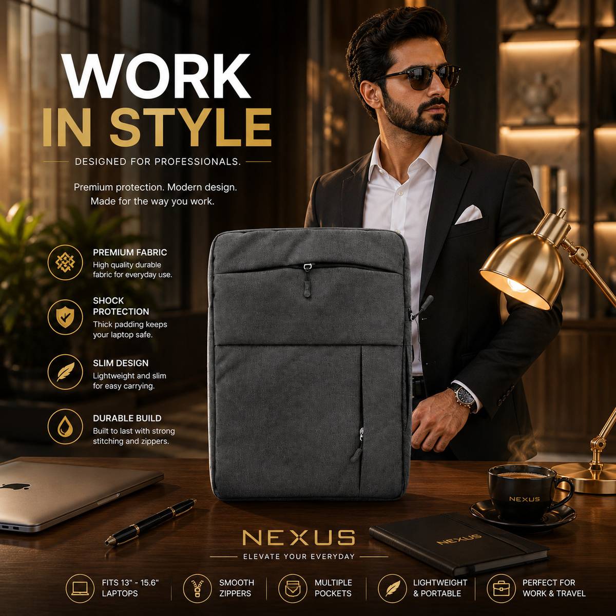 nexus bags NEXUS Smart Sleeve Laptop Sleeve/Cover — photo 4