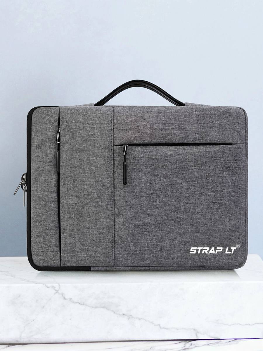 Straplt 14.5-15 Inch Laptop Sleeve Bag Case Briefcase for Notebook Computer Ultrabook MacBook Air/Pro Waterproof Protective Tables Case Laptop Sleeve Case Portable Handle Laptop Bag,Dark Gray Waterproof Laptop Sleeve/Cover