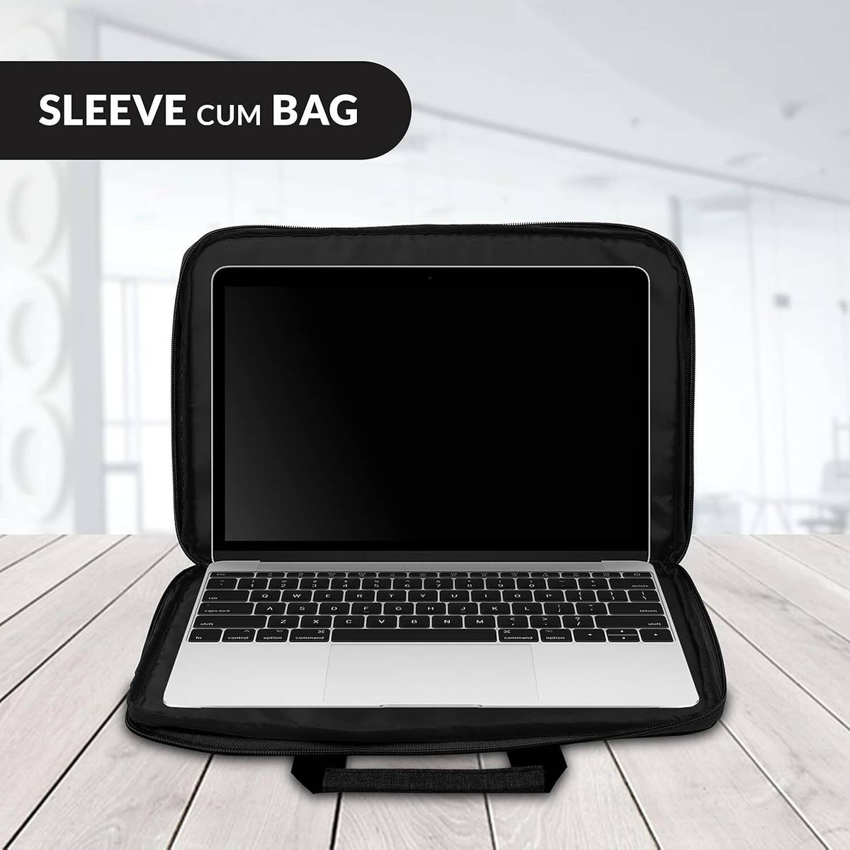 Straplt Laptop Sleeve Case 15.6-16 Inch 180 Degree Opening Handle Laptop Bag With Pouch Waterproof Laptop Sleeve/Cover — photo 4