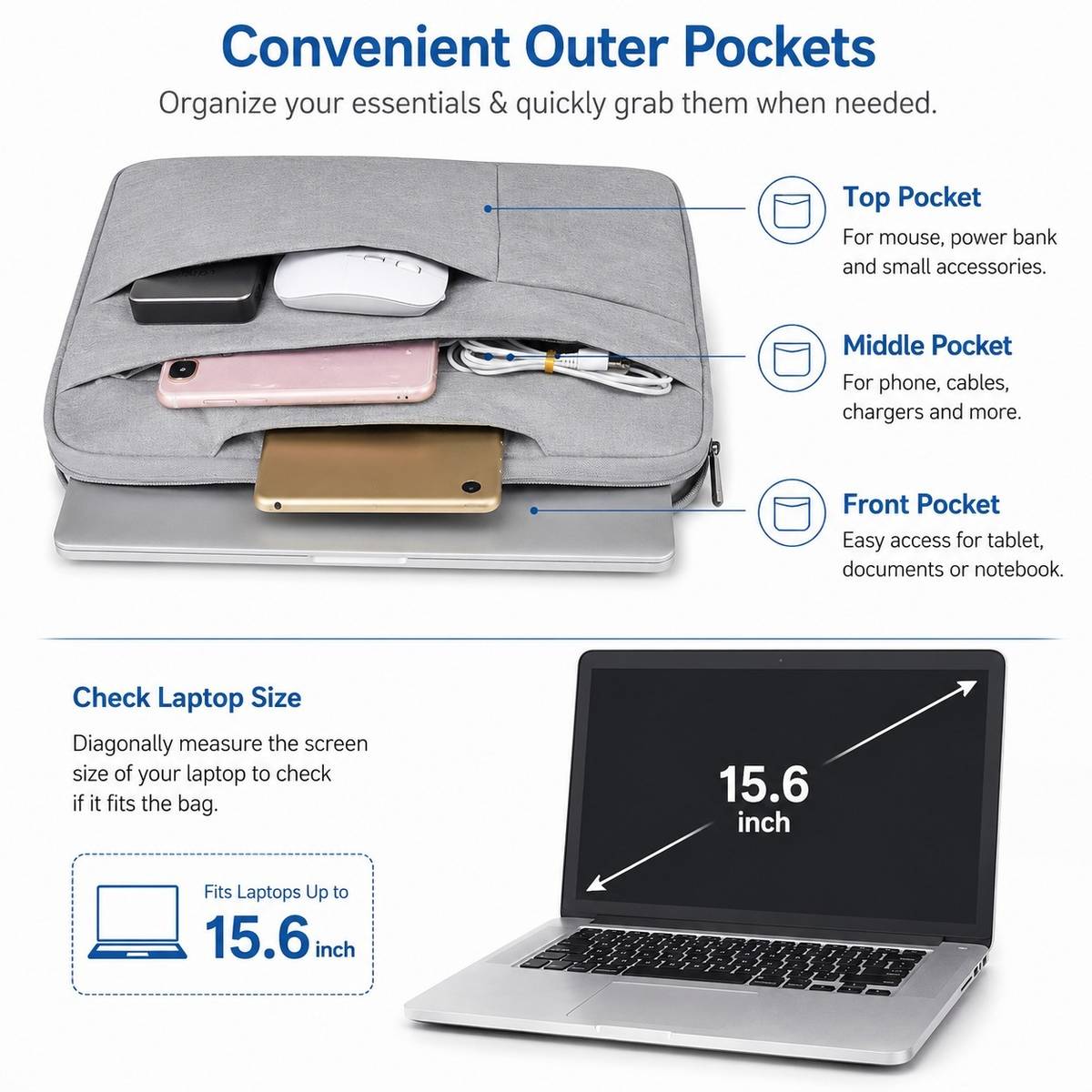 Pluppys Laptop Bag Sleeve for 15.6 Inch Laptop Case Cover Pro, Laptop Bag (PL76) Waterproof Laptop Sleeve/Cover — photo 2