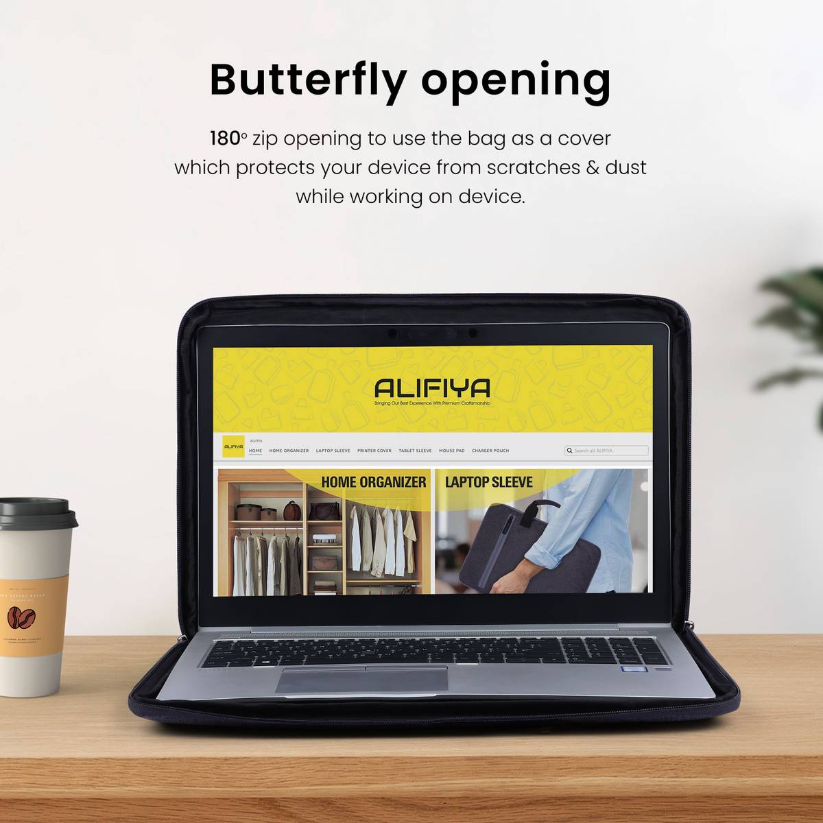 Alifiya Macbook Bag Case with Handle for Men and Women, Office & Travel Laptop Sleeve/Cover — photo 3