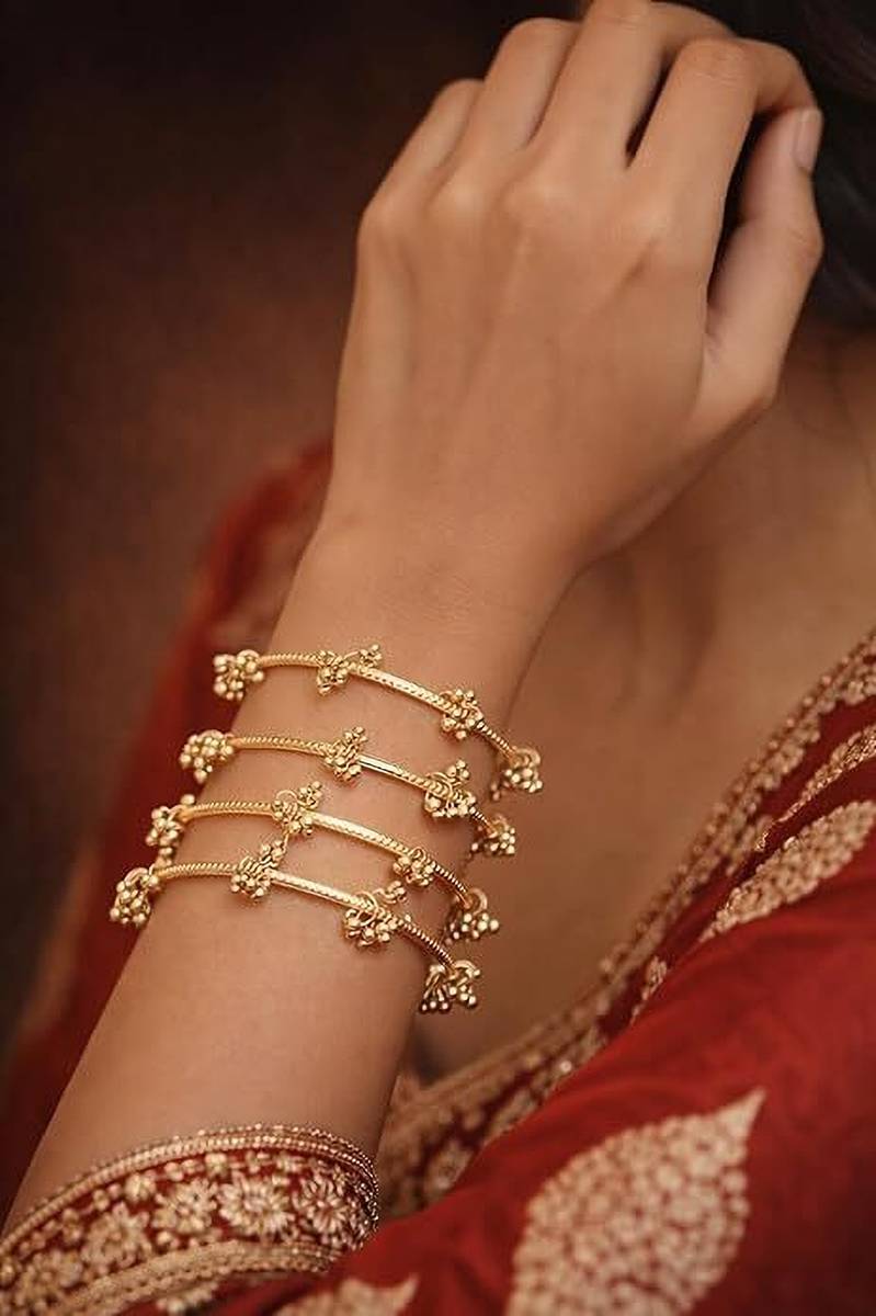 R SANDEEP INTERNATIONAL Metal Beads Bangle — photo 4