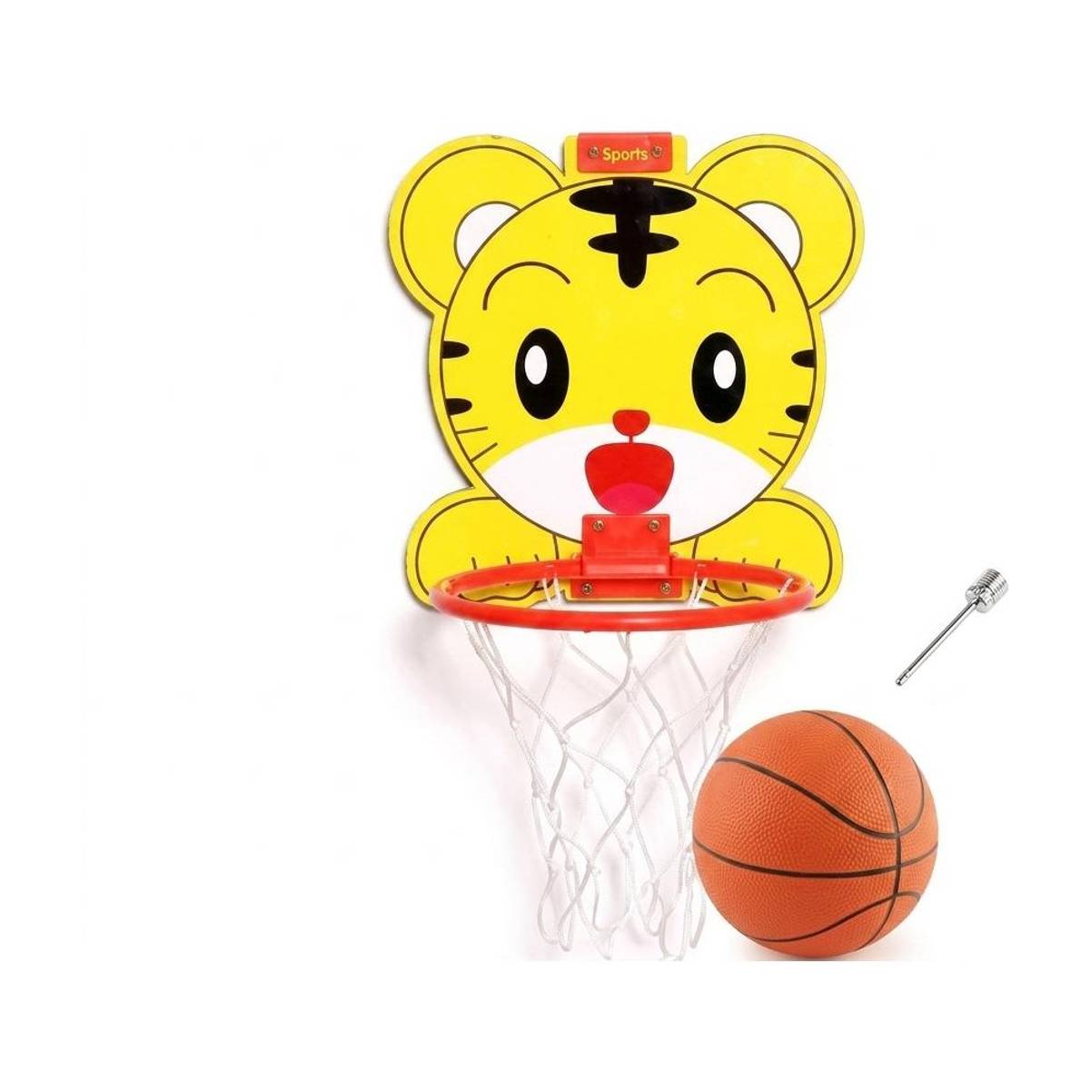 Kitty Basketball Set for Kids with Hoop Ball & Net Indoor Outdoor Sports Toy Basketball Ring