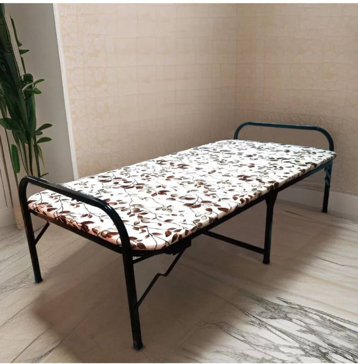 Metrobed Cushion folding bed Metal Single Bed, 40 cm x 70 cm (1.31 ft x 2.3 ft)