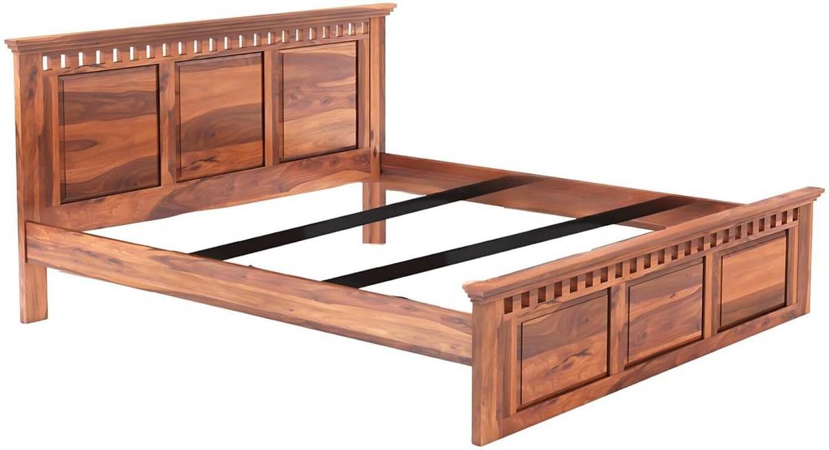 SONA ART & CRAFTS Kuber Sheesham Wood King Size Bed Without Storage Solid Wood King Bed, 208 cm x 190 cm (6.82 ft x 6.23 ft) — photo 3