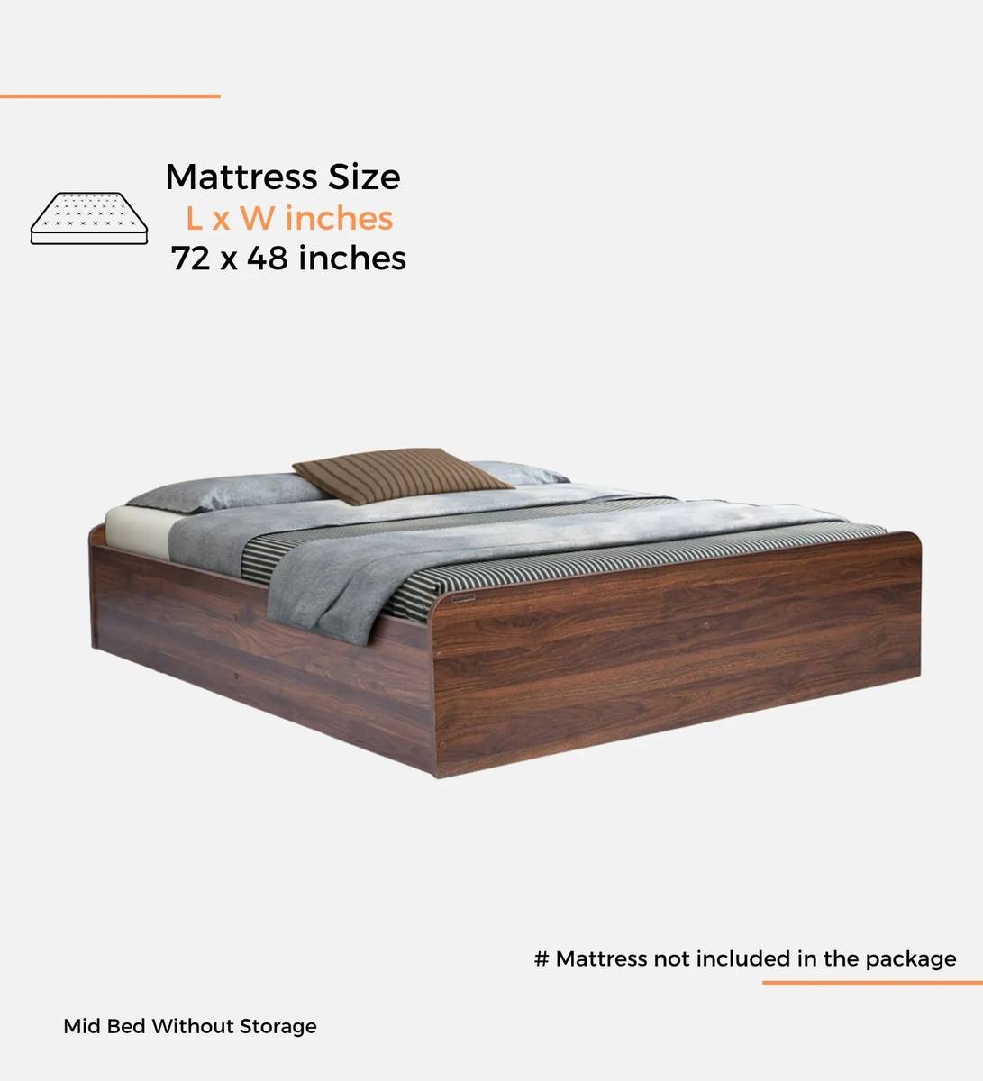 Mintwud Pepperfry Den Queen Size Bed, Storage without Bottom Panel Engineered Wood Queen Box Bed, 186 cm x 127 cm (6.1 ft x 4.17 ft) — photo 5
