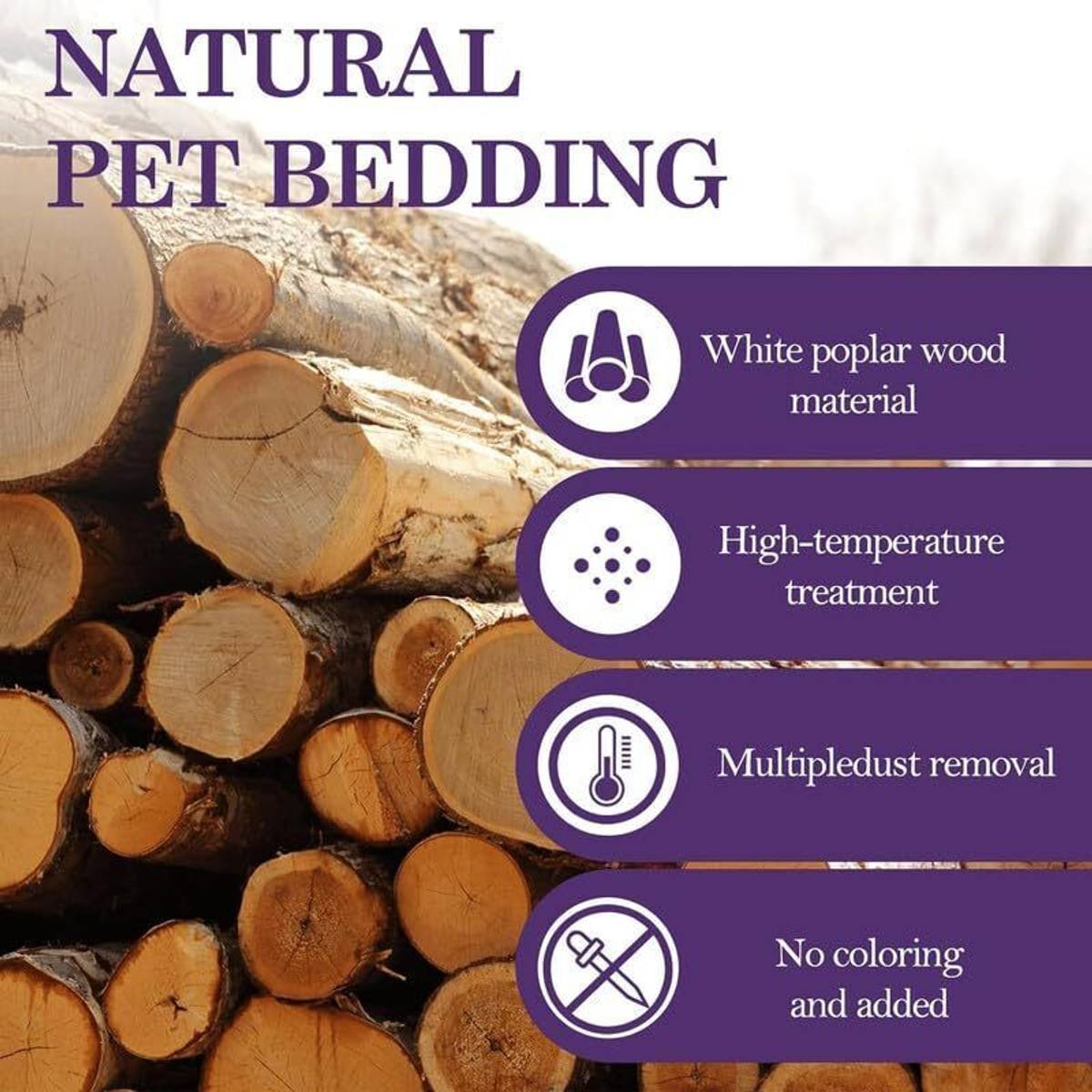 BIRDSHALA Pine Wood Shavings for Bedding | Ultra Soft, Natural & Low Dust Pet Litter Tray Refill — photo 3