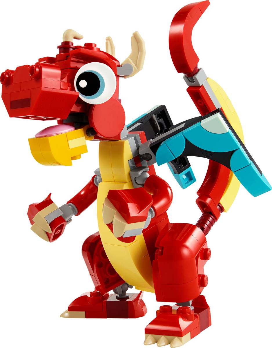 Creator 3-in-1 Red Dragon Animal Toy Set 31145 ( 149 Pieces) — photo 2