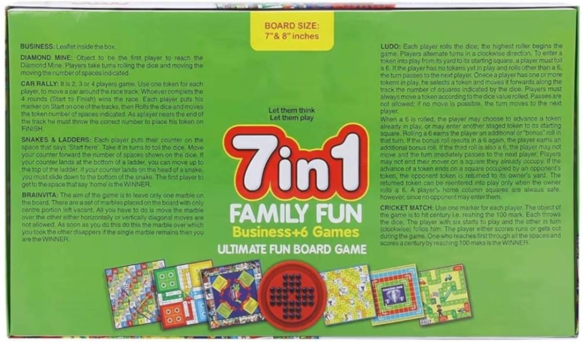 HOUSIE + 7 In 1 Board Game Combo Board Game Accessories — photo 2