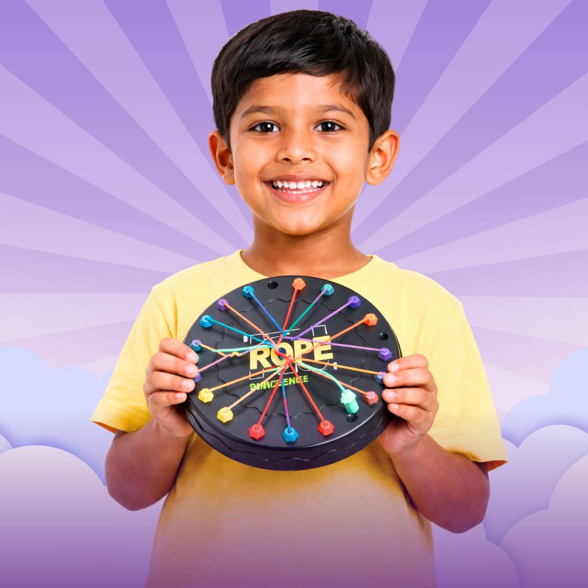 Rope Untangling Puzzle Game for Kids 4 to 8 Years Brain Teaser Logic Board Toy Board Game Accessories