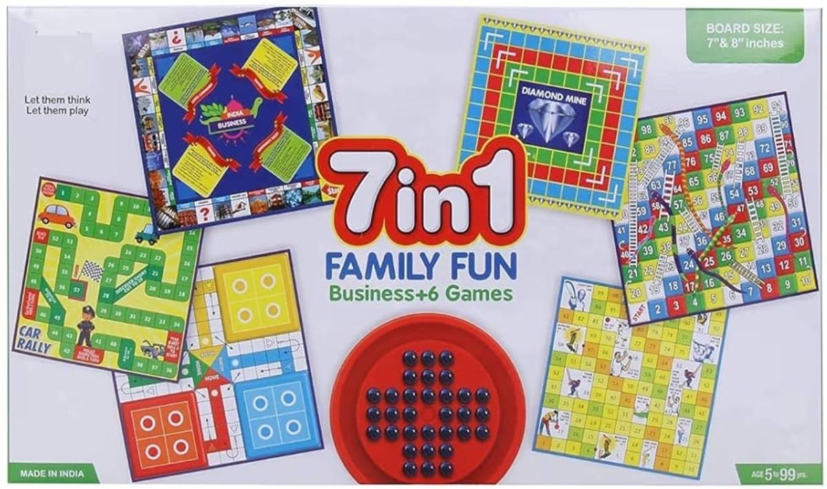 HOUSIE + 7 In 1 Board Game Combo Board Game Accessories