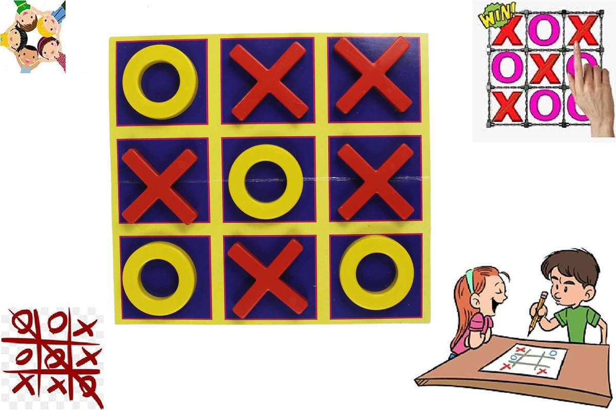 PRIMEFAIR Tic Tac Toe Game Criss Cross Board Game,Fun Gift for Boys & Girls-Pack of 8 Educational Board Games — photo 3