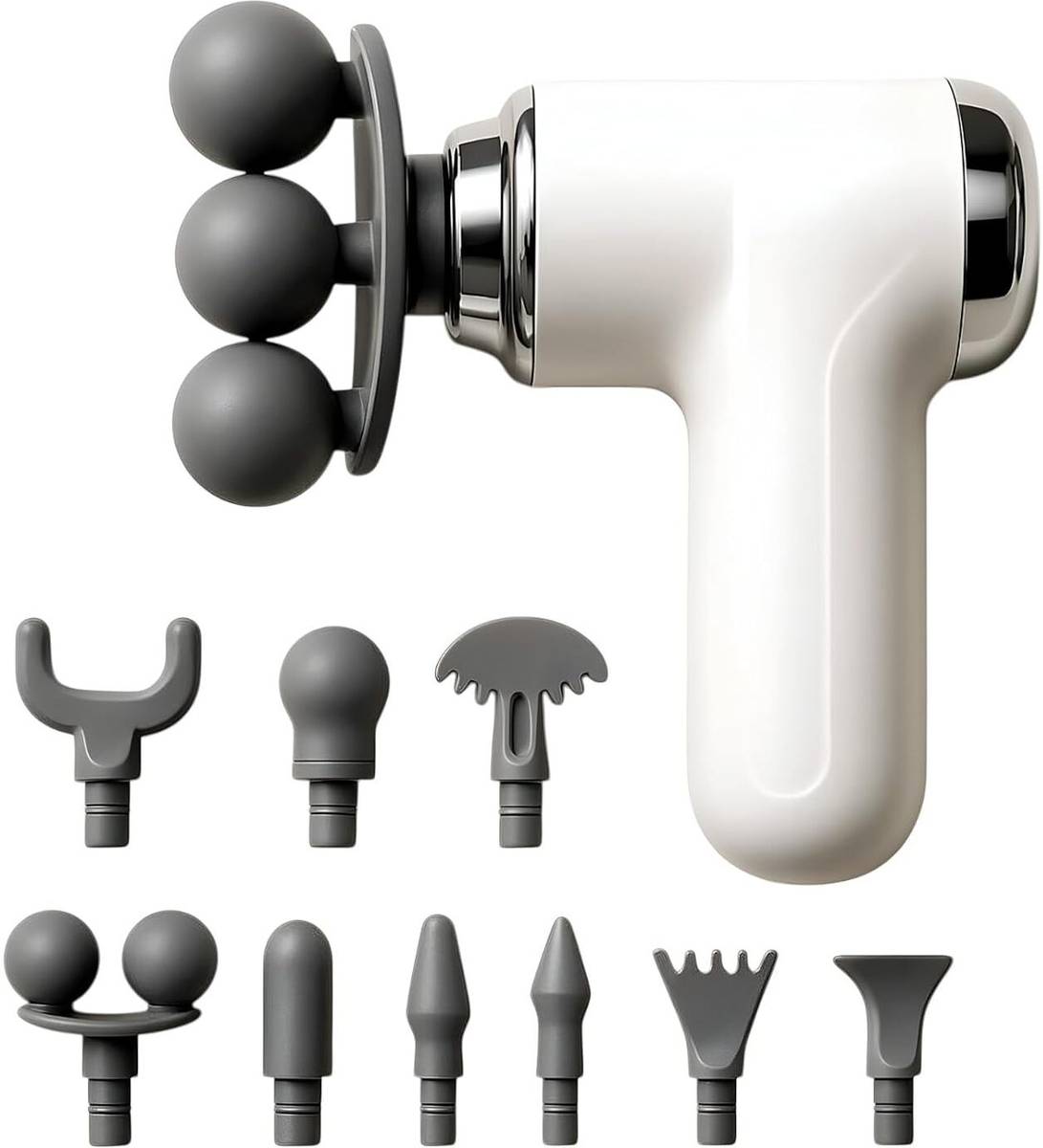 Zovilstore Portable Massage Gun Pro+ Mini 6-Speed Massager 2300–3200RPM 3-Head Design 9 in 1 Mini Gun Massager Machine Massager