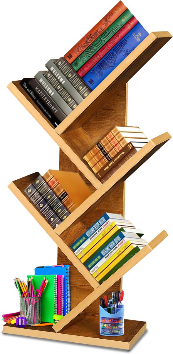 sbf furniture Engineered Wooden Book Rack,Space Saver Book Shelf for Home Living Engineered Wood Open Book Shelf