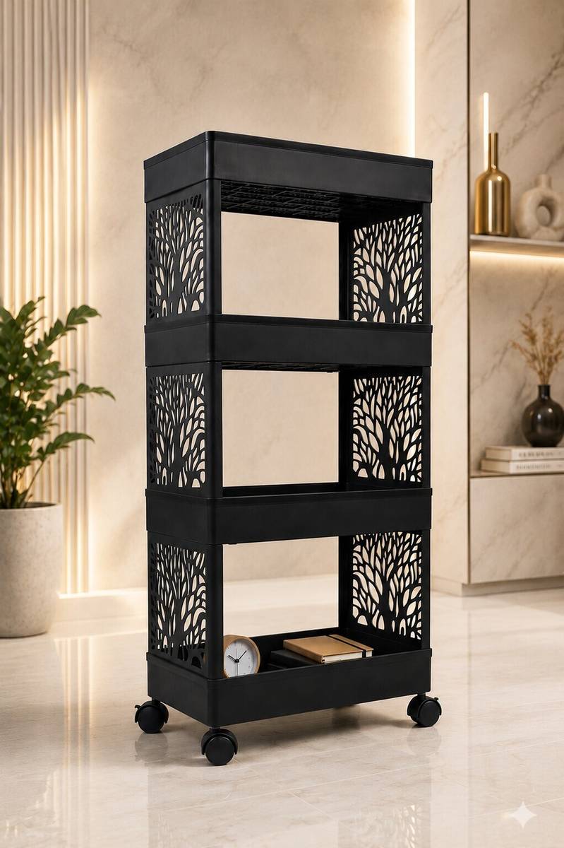 MAXTID Plastic Semi-Open Book Shelf