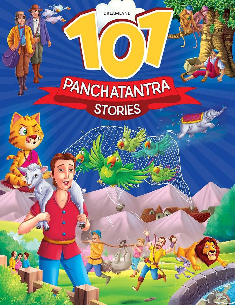 101 Panchatantra Stories - Moral Story Books for Kids - English Short Stories with Colourful Pictures - Bedtime Children Story Book