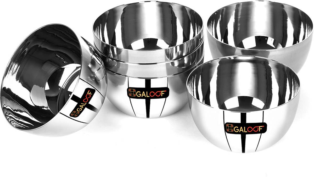Stainless Steel Vegetable Bowl heavy gauge set of 6 — photo 5