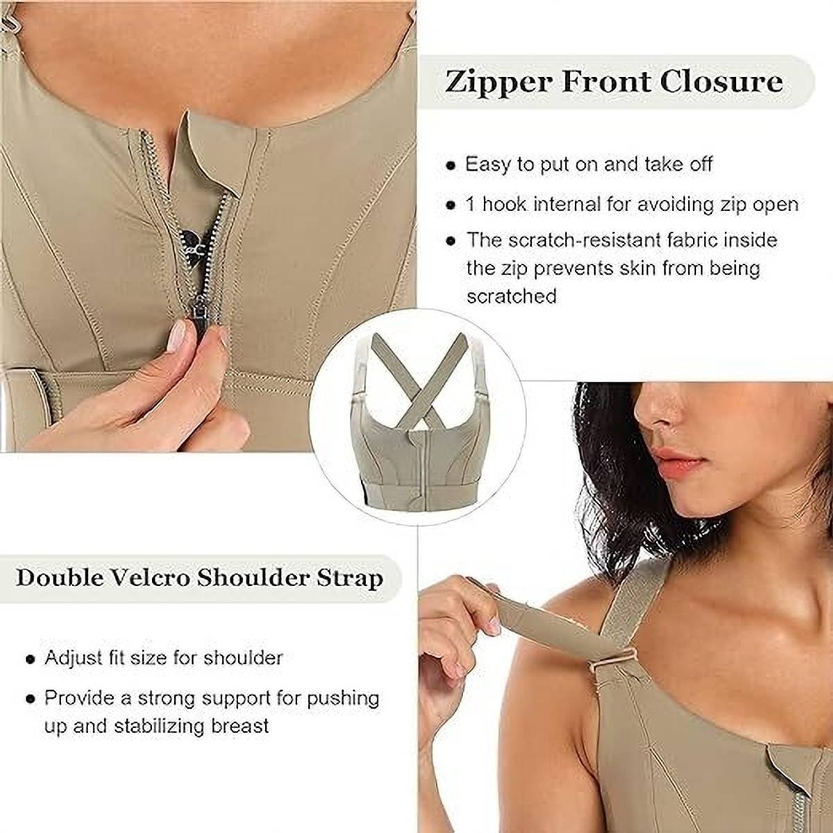Sensual Lady Sports Yoga Bra with Adjustable Straps High Impact Shockproof Brassiere Women Sports Lightly Padded Bra — photo 4