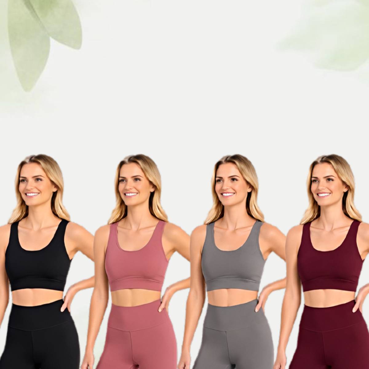 Blusora Breathable Active Sports Bra for Women Medium Impact Exercise Women Sports Non Padded Bra