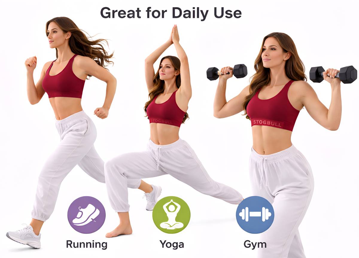 Cotton Lycra Sports Bra for Gym Yoga Exercise Running Workout Regular Daily Use Women Sports Non Padded Bra — photo 5