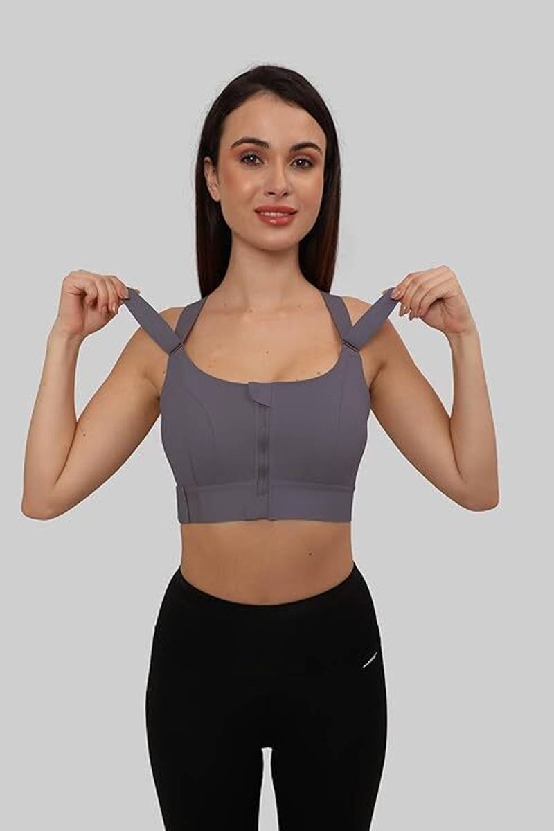 Sensual Lady Sports Yoga Bra with Adjustable Straps High Impact Shockproof Brassiere Women Sports Lightly Padded Bra — photo 5