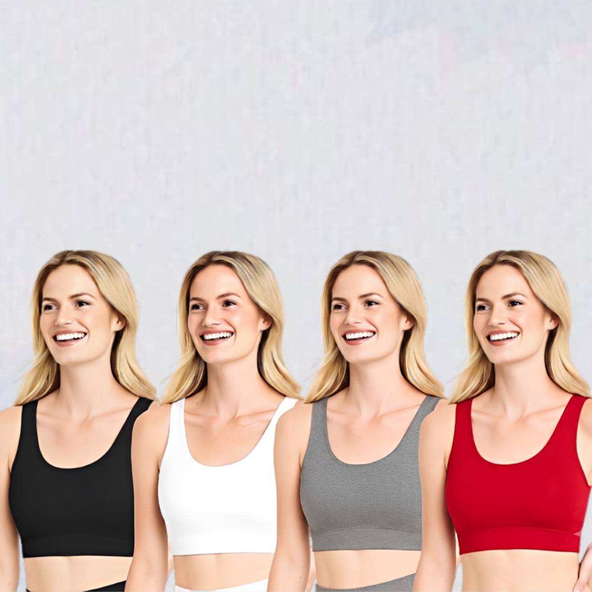 zoxen Soft Active Bra for Women Seamless Workout Stretch Everyday Women Sports Non Padded Bra