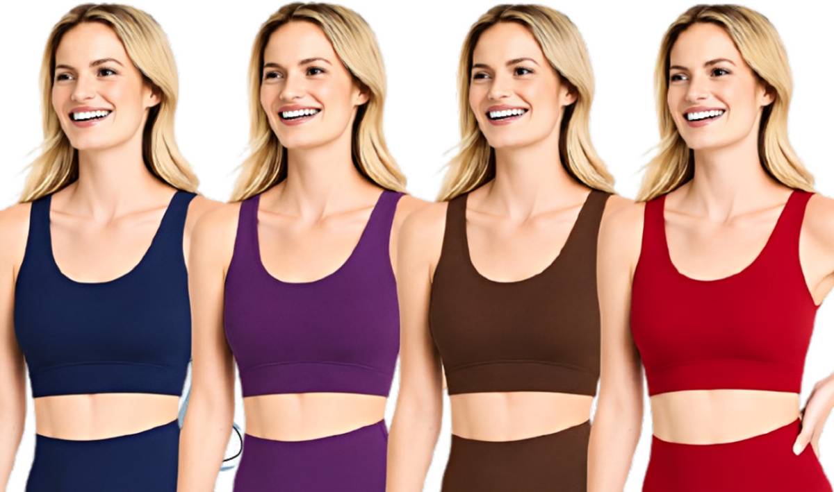 vyogniva Quick Dry Sports Bra for Women Seamless Gym Yoga Fitness Support Women Sports Non Padded Bra