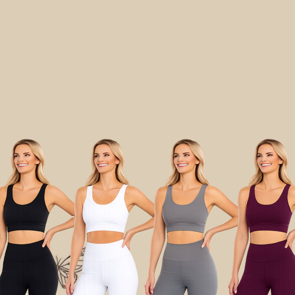 zoxen Women's Premium Active Sports Bra Workout Daily Comfort Style Women Sports Non Padded Bra