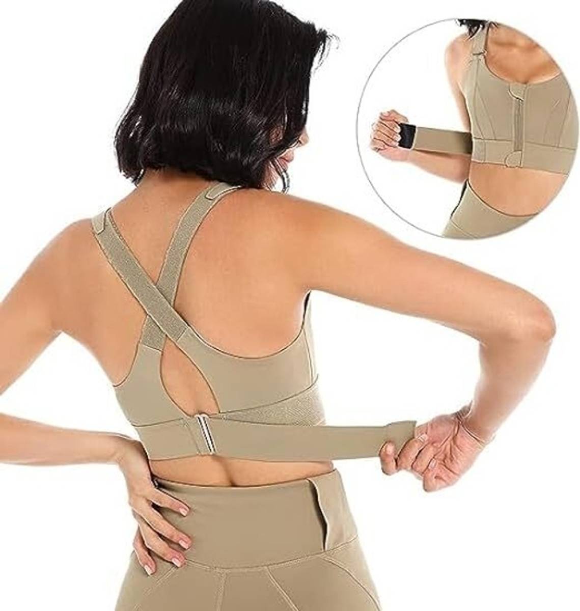 Sensual Lady Sports Yoga Bra with Adjustable Straps High Impact Shockproof Brassiere Women Sports Lightly Padded Bra — photo 2