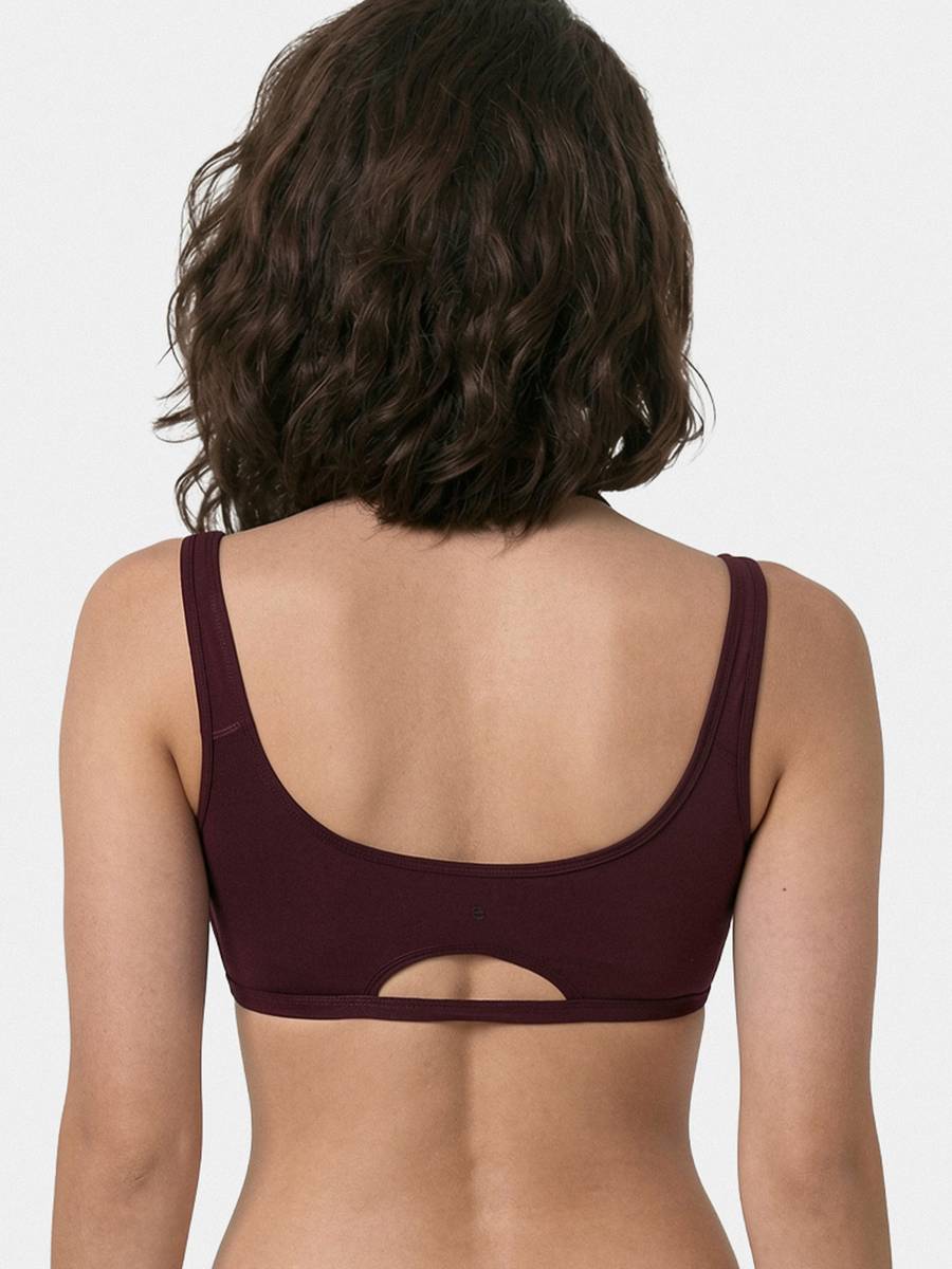 Enamor Womens SB06-Non-Padded, Wirefree & High Coverage Low Impact Sports Bra Women Sports Non Padded Bra — photo 2