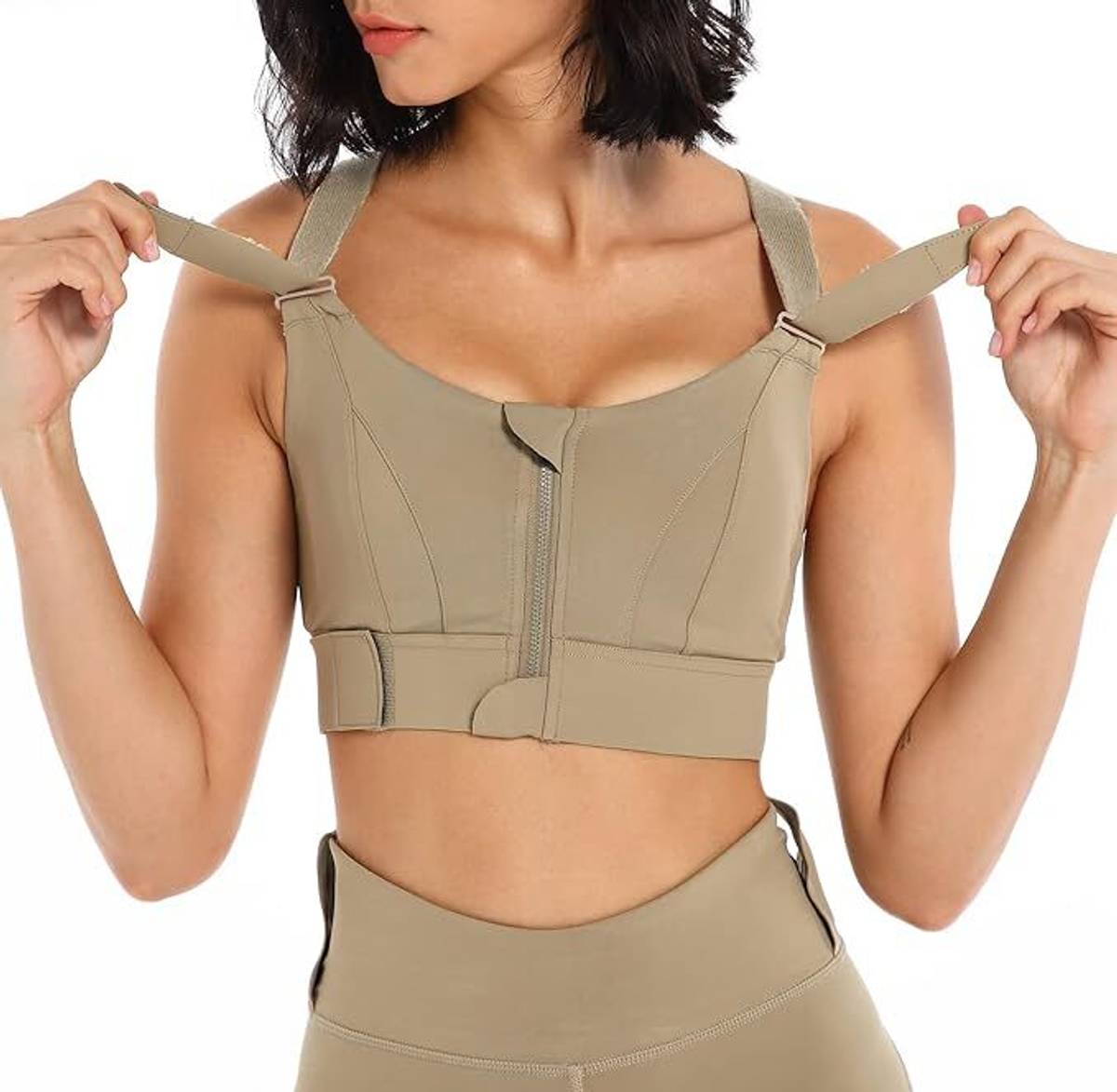 gvv Women Sports Bra High Impact Shockproof Gym Workout Yoga Bra Adjustable Strap Women Sports Lightly Padded Bra — photo 5