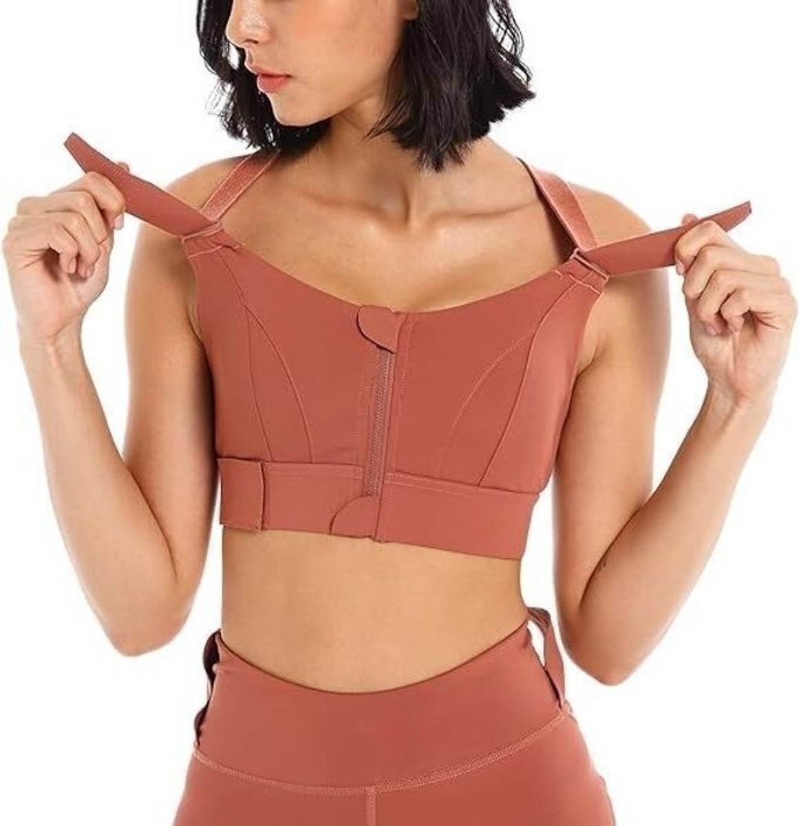 Sports Yoga Bra with Adjustable Straps High Impact Shockproof Brassiere Women Sports Lightly Padded Bra — photo 4