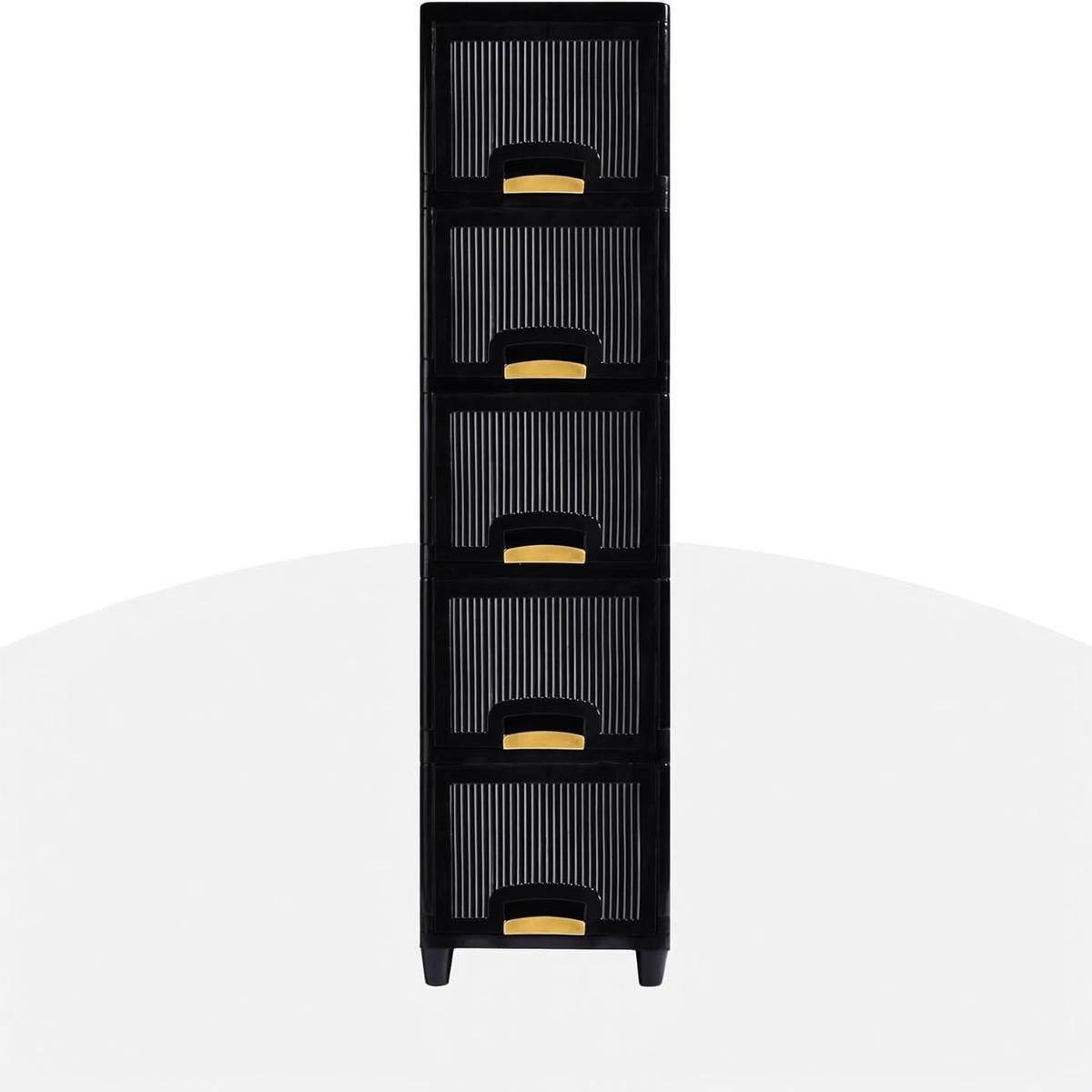 J K INTERNATIONAL 5 Compartments Plastic Chest of Drawers