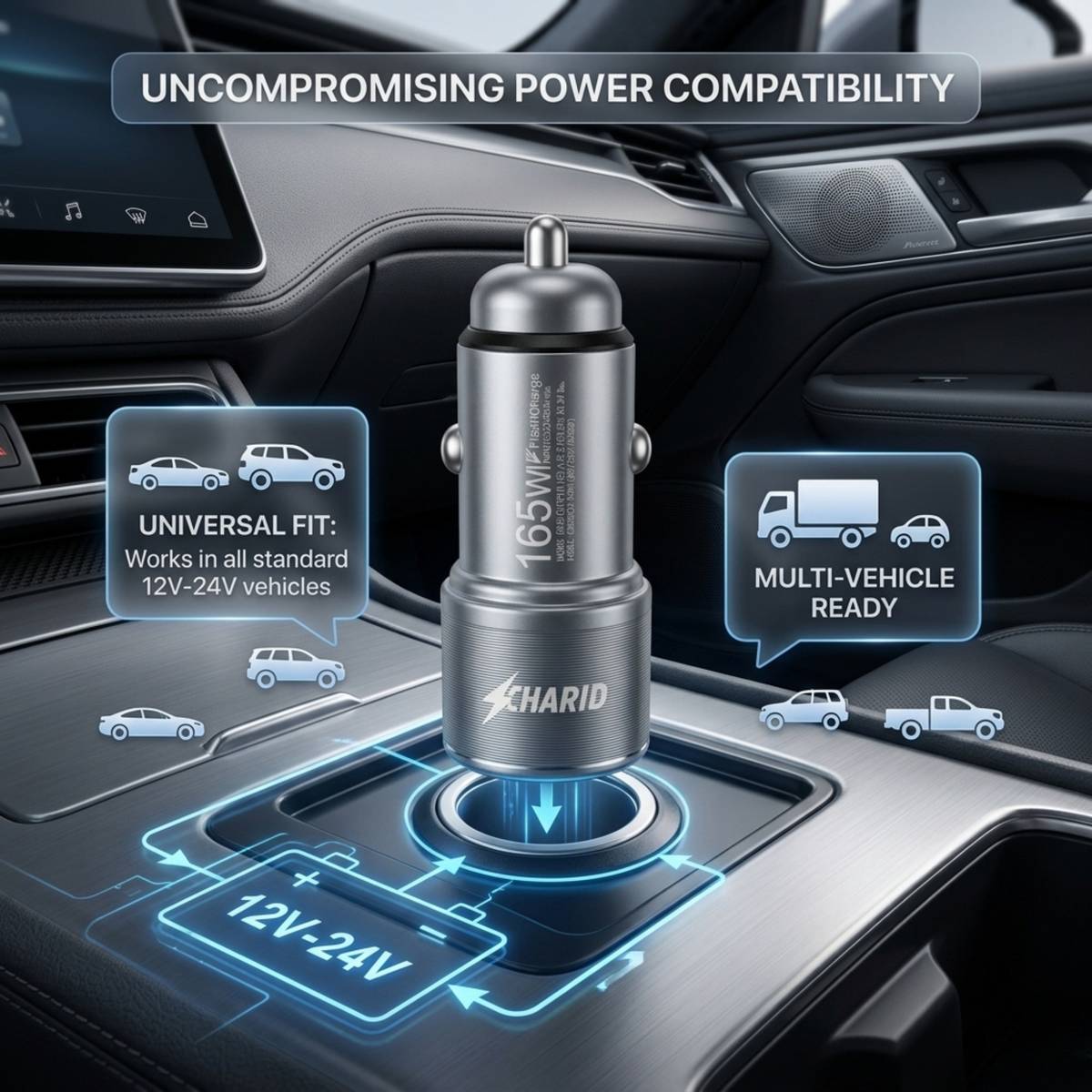 CHARJD 165 W Qualcomm 3.0 Turbo Car Charger — photo 4