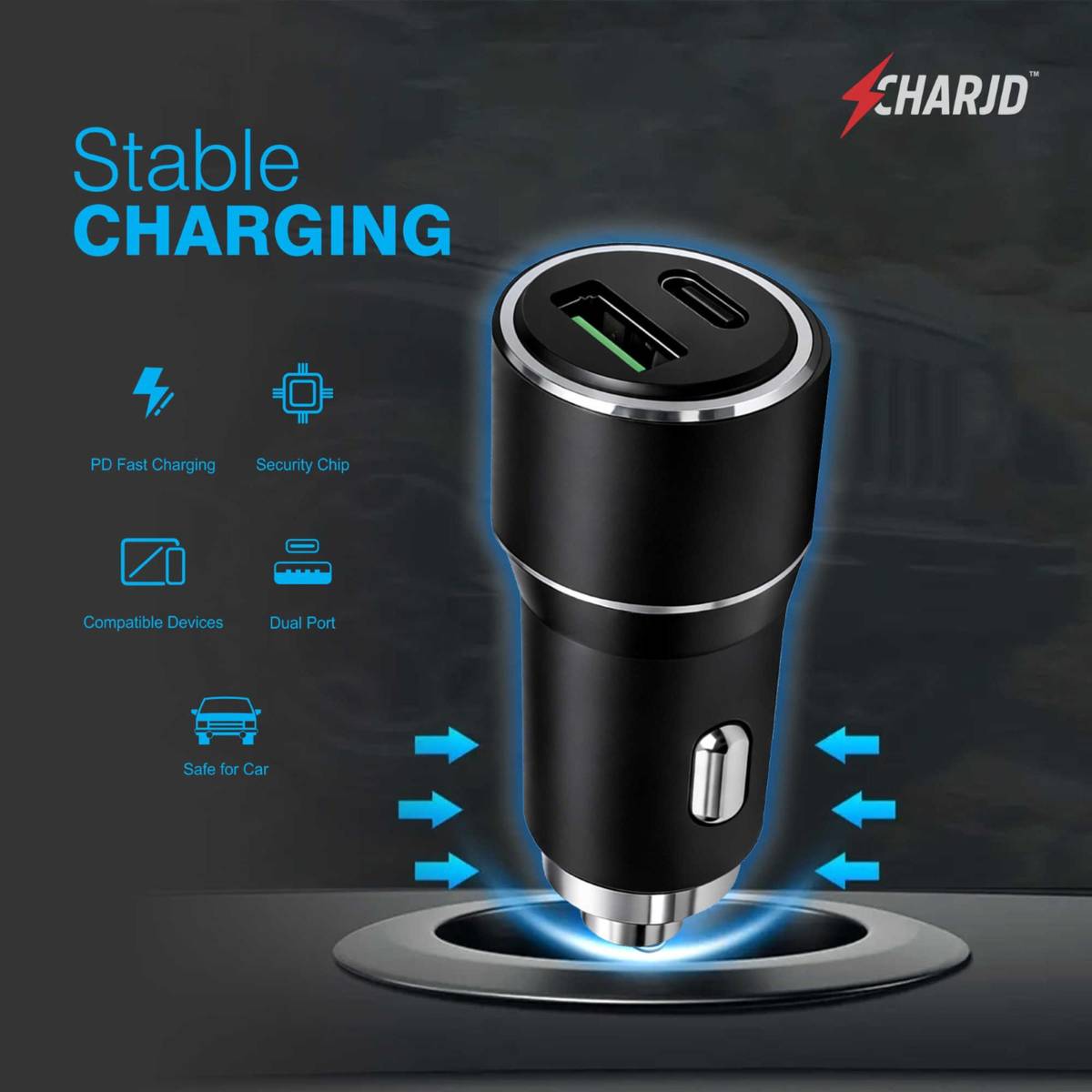 CHARJD 125 W Qualcomm 3.0 Turbo Car Charger — photo 4