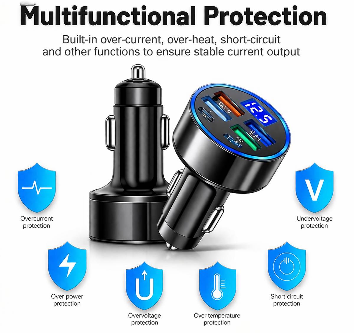 Velmi 45 W Qualcomm Certified Turbo Car Charger — photo 3