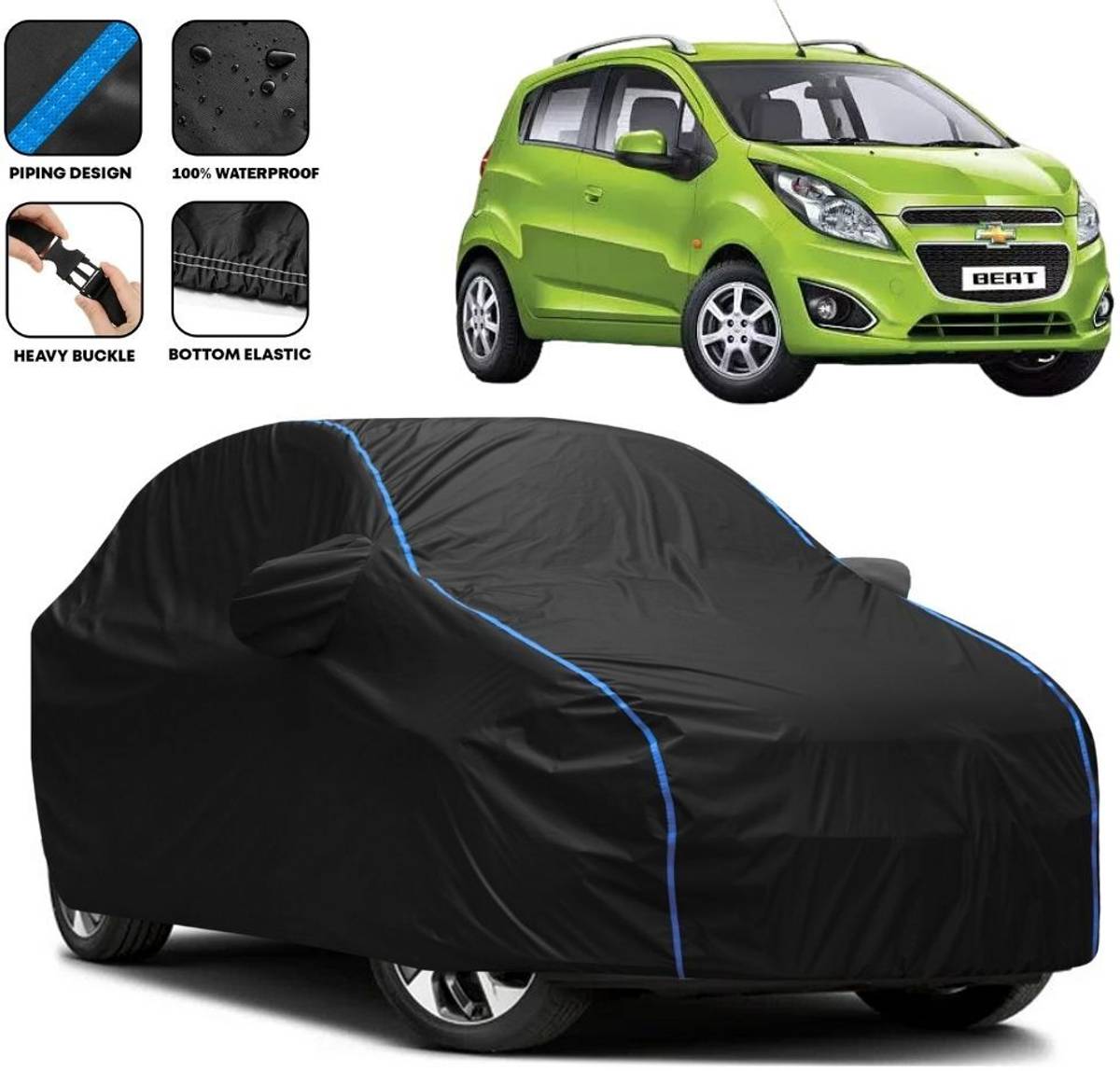 Amikan Car Cover For Chevrolet Universal For Car (With Mirror Pockets)