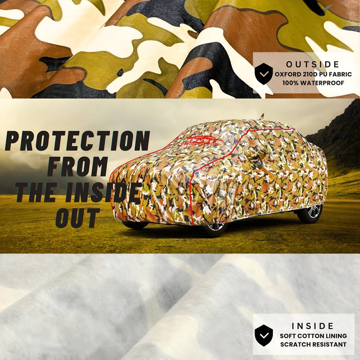 TEASN Car Cover For Tata Tigor (With Mirror Pockets) — photo 4