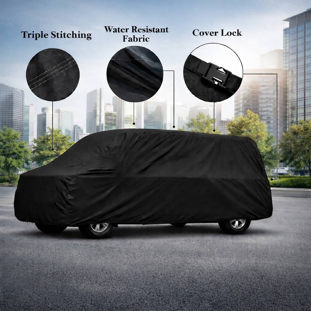 DriveBlaze Car Cover For Maruti Suzuki Eeco 7 Seater Standard (Without Mirror Pockets) — photo 3