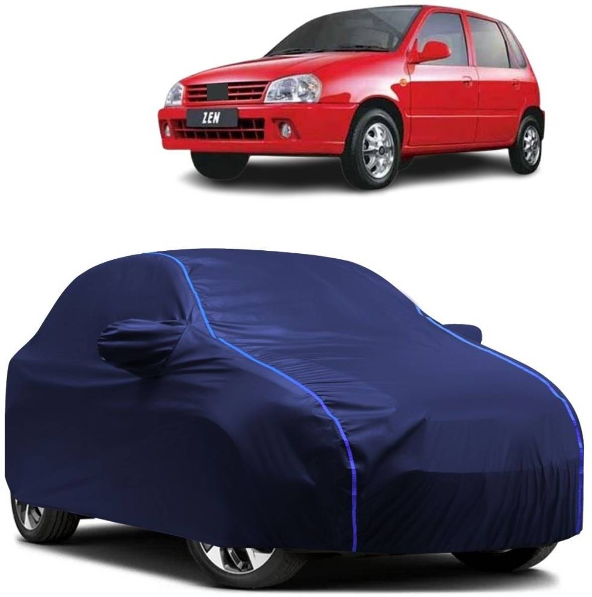 Autohaux Car Cover For Maruti Suzuki Zen 1.0i (With Mirror Pockets)