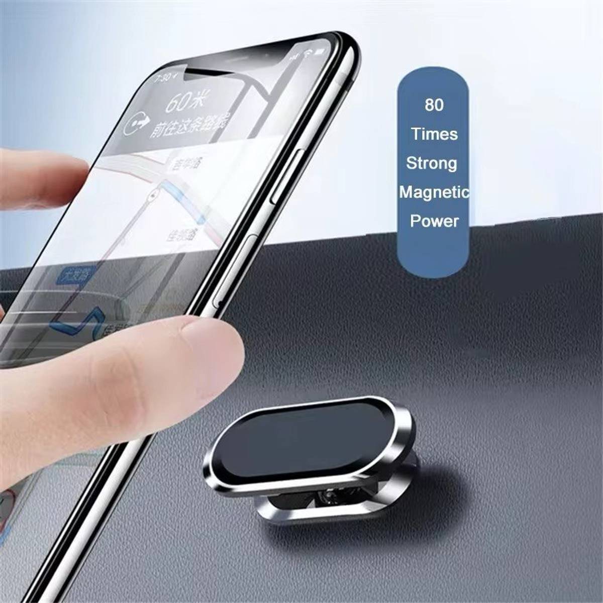 CAZINA1 Car Mobile Holder for Dashboard, Magnetic, Steering