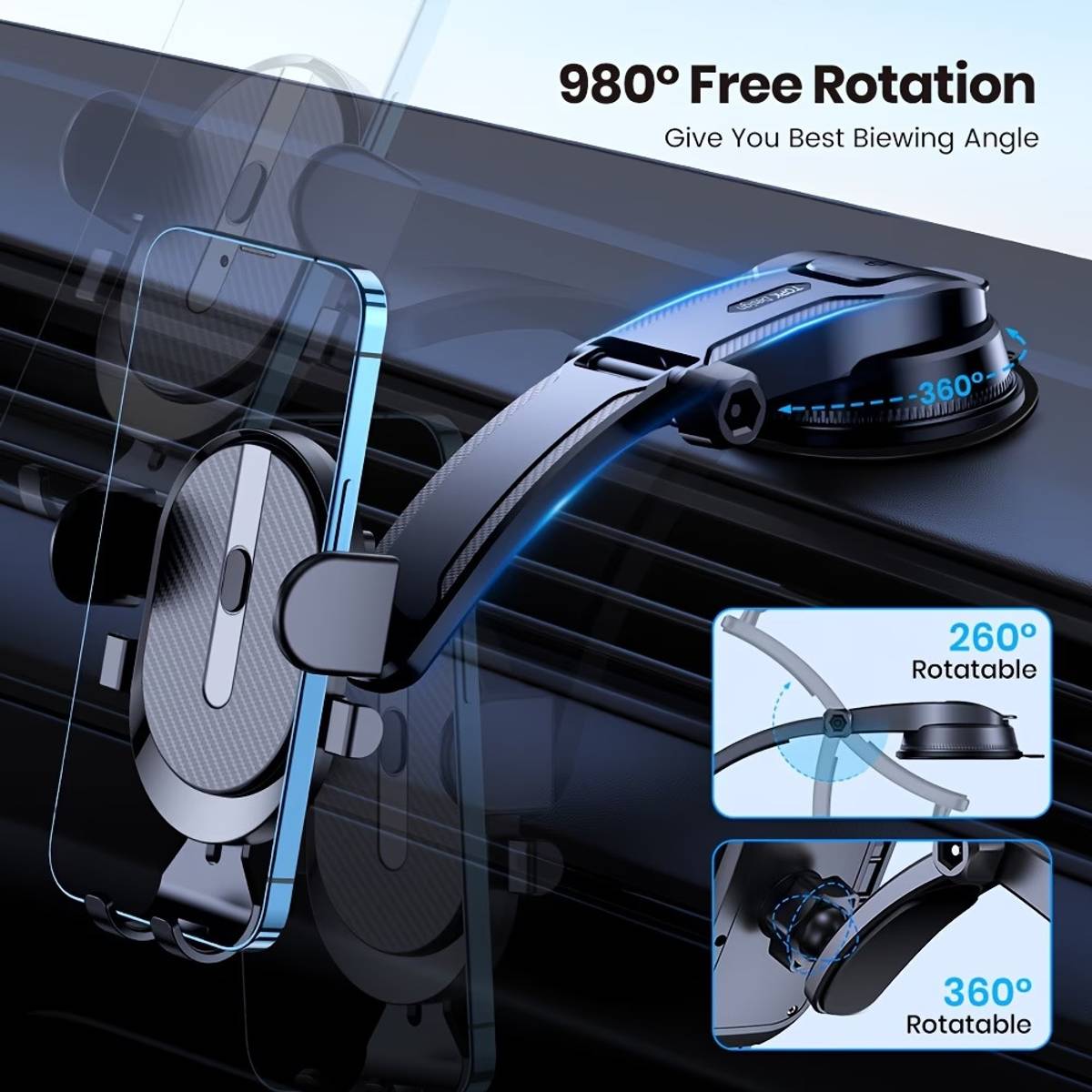 Djv Creation Car Mobile Holder for Dashboard, Windshield — photo 2
