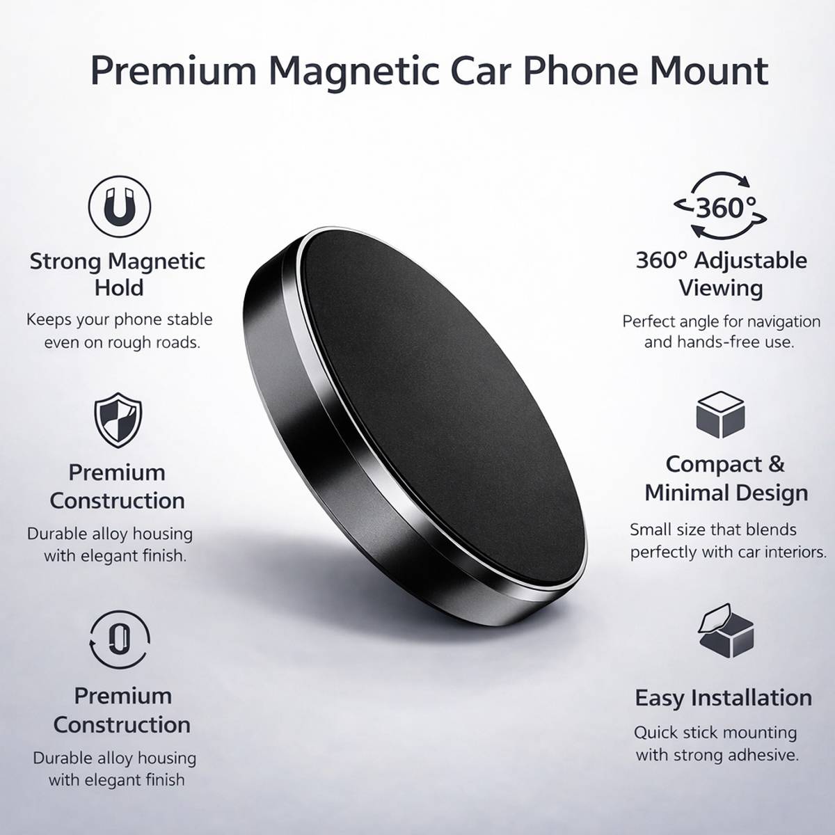 DCURELIFESTYL Car Mobile Holder for Dashboard — photo 4