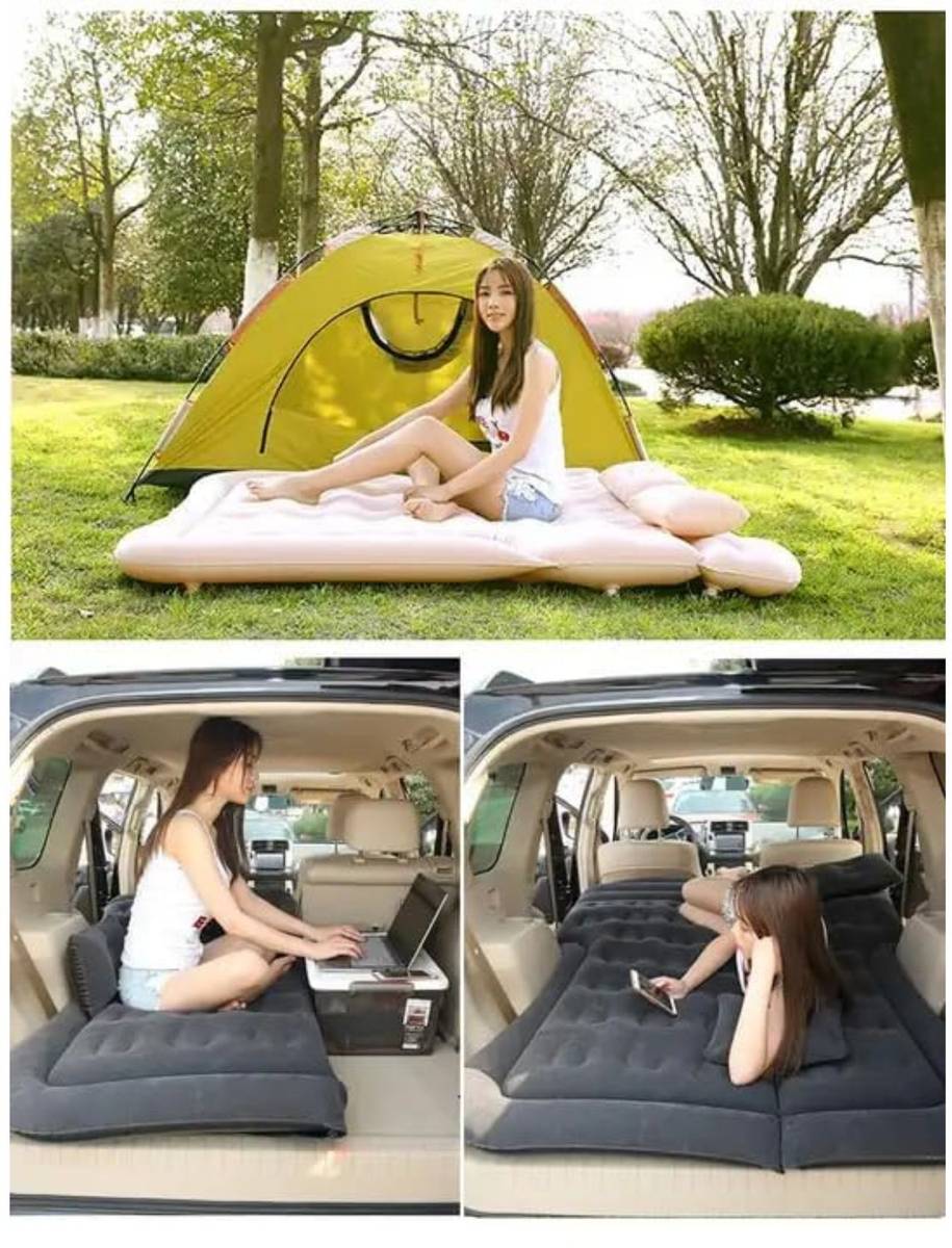 Enisley Car Inflatable Bed with Pump & 2 Air Pillows | Back Seat Car Air Mattress — photo 5