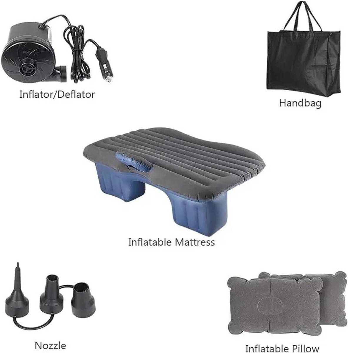 ASRYD Car Inflatable Bed 2 Air Pillows, Storage Bags, Air Pump and Repair Kit — photo 3